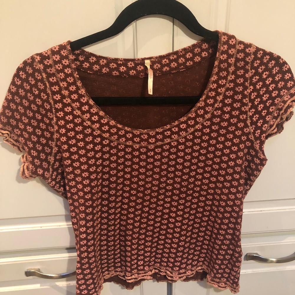 Free People Floral Top